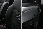 Dedicated interiors with "flashy" seats and silver matt dashboard
